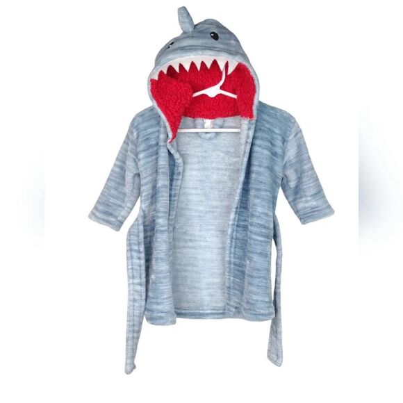 Shark Robe Bathtime size 0-9 months Modern Baby - Picture 2 of 11
